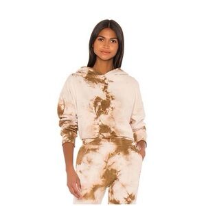 Frankie's Bikinis Brown Tie-Dye Hoodie